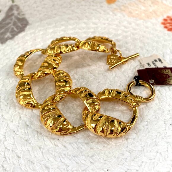 Vtg ANNE KLEIN Chunky Bracelet - Picture 1 of 11